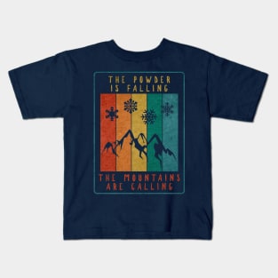Retro Powder Design Kids T-Shirt